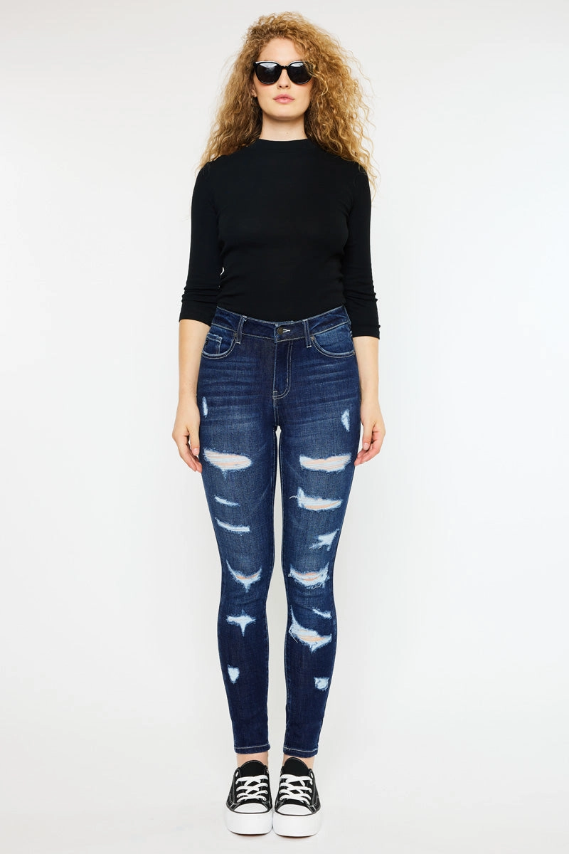 Monroe High Rise Super Skinny Jeans - Curvy