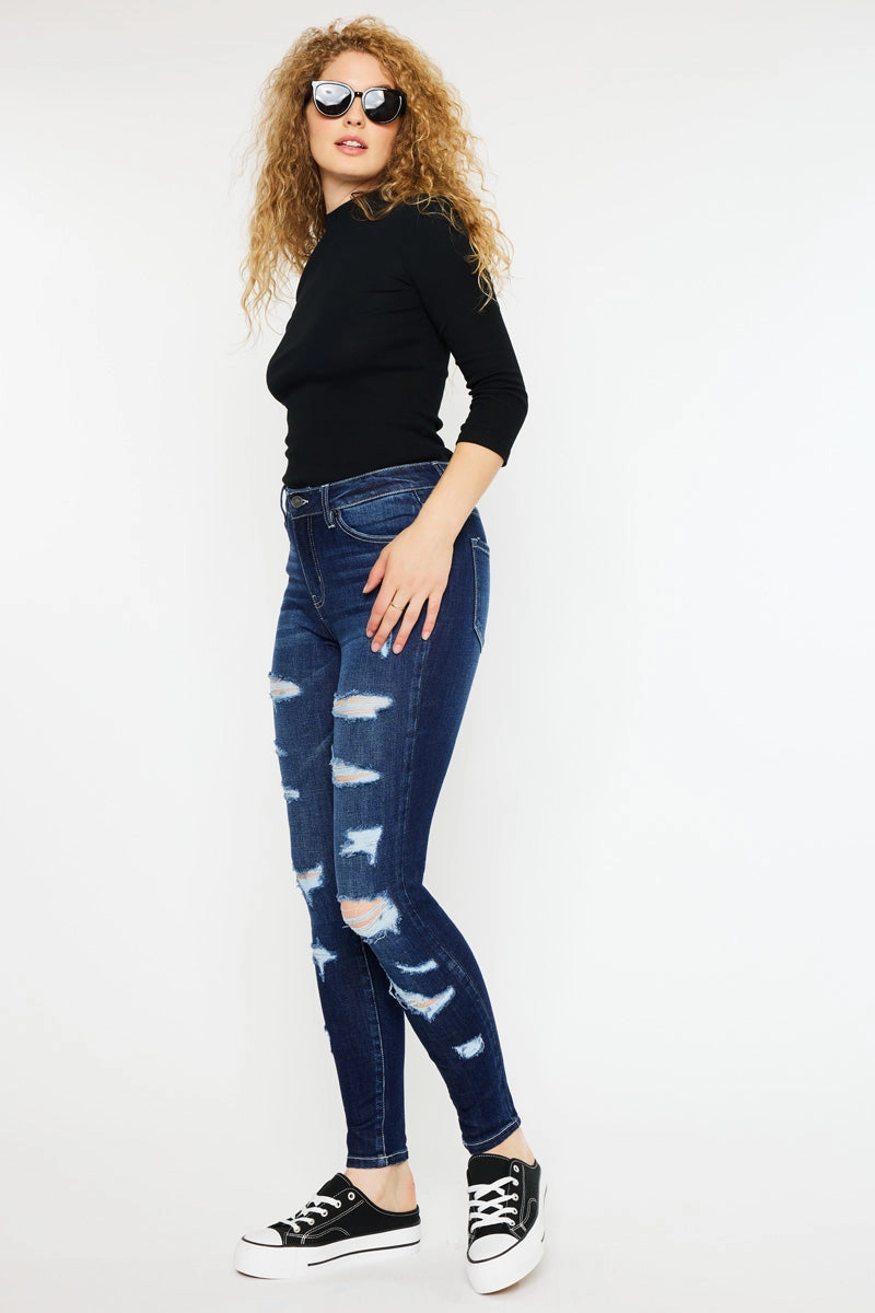 Monroe High Rise Super Skinny Jeans - Curvy