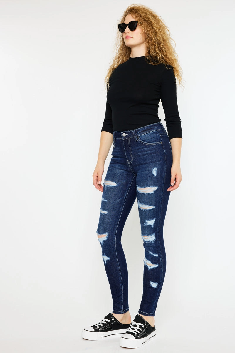 Monroe High Rise Super Skinny Jeans - Curvy