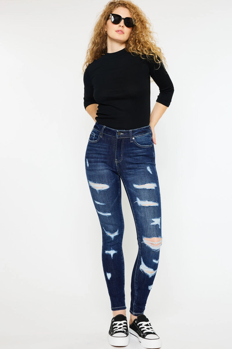 Monroe High Rise Super Skinny Jeans - Curvy