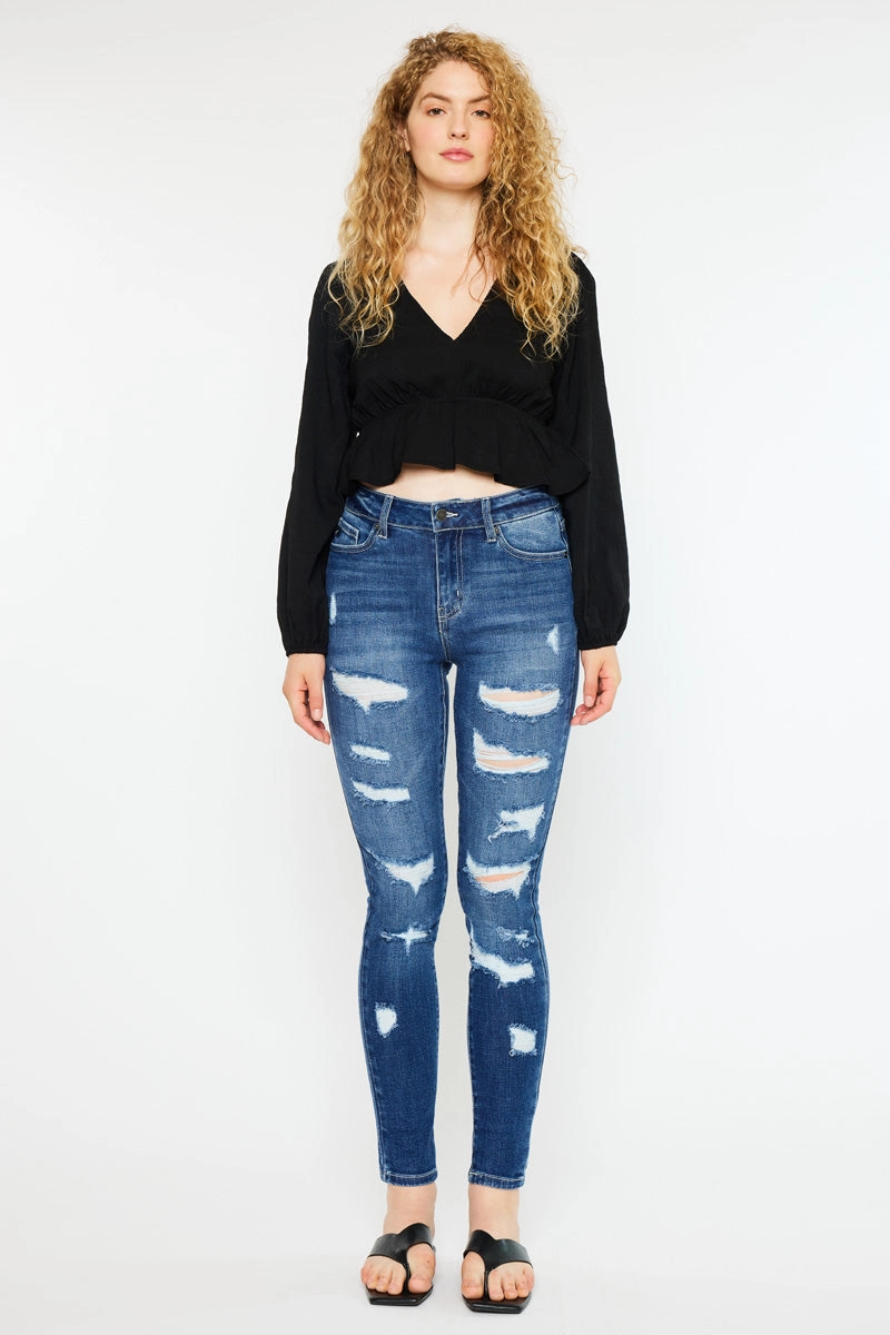 Monroe High Rise Super Skinny Jeans - Curvy