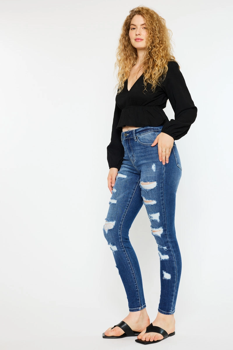 Monroe High Rise Super Skinny Jeans - Curvy