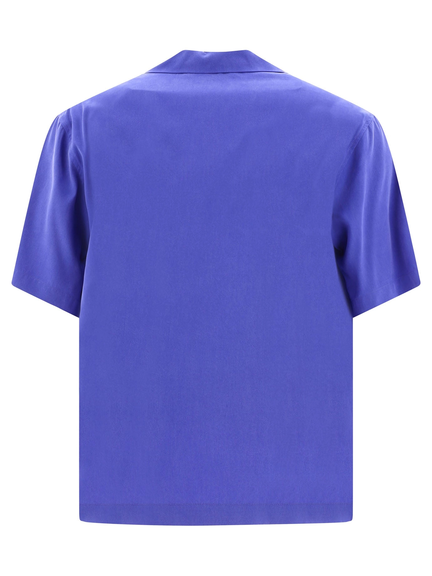 MSGM Logo Embroidered Short Sleeved Shirt