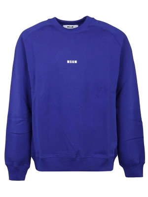 MSGM Logo Printed Crewneck Sweatshirt