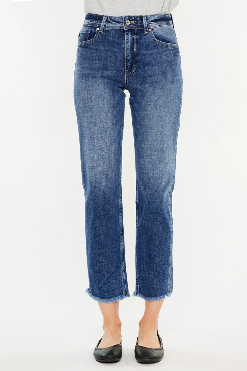 Nancy Essentials High Rise Slim Straight Leg Jeans