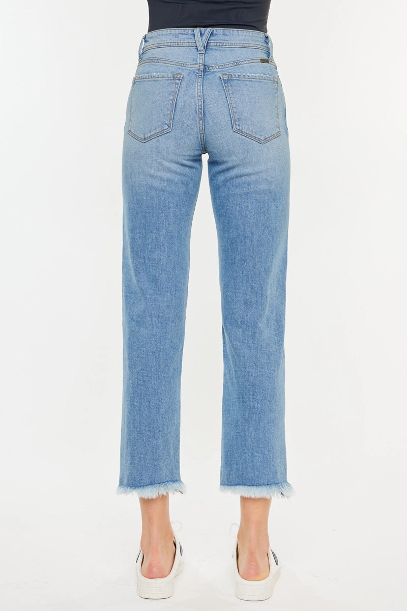 Nancy Essentials High Rise Slim Straight Leg Jeans
