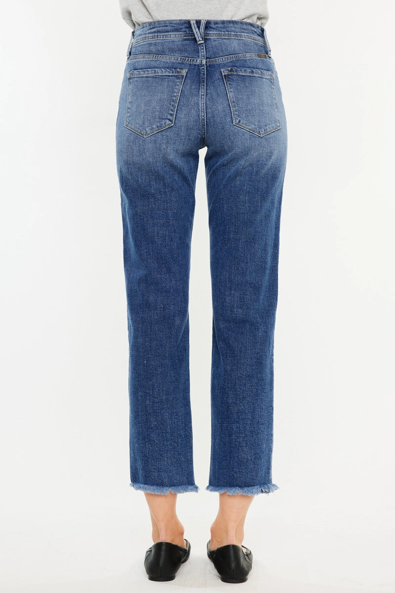 Nancy Essentials High Rise Slim Straight Leg Jeans