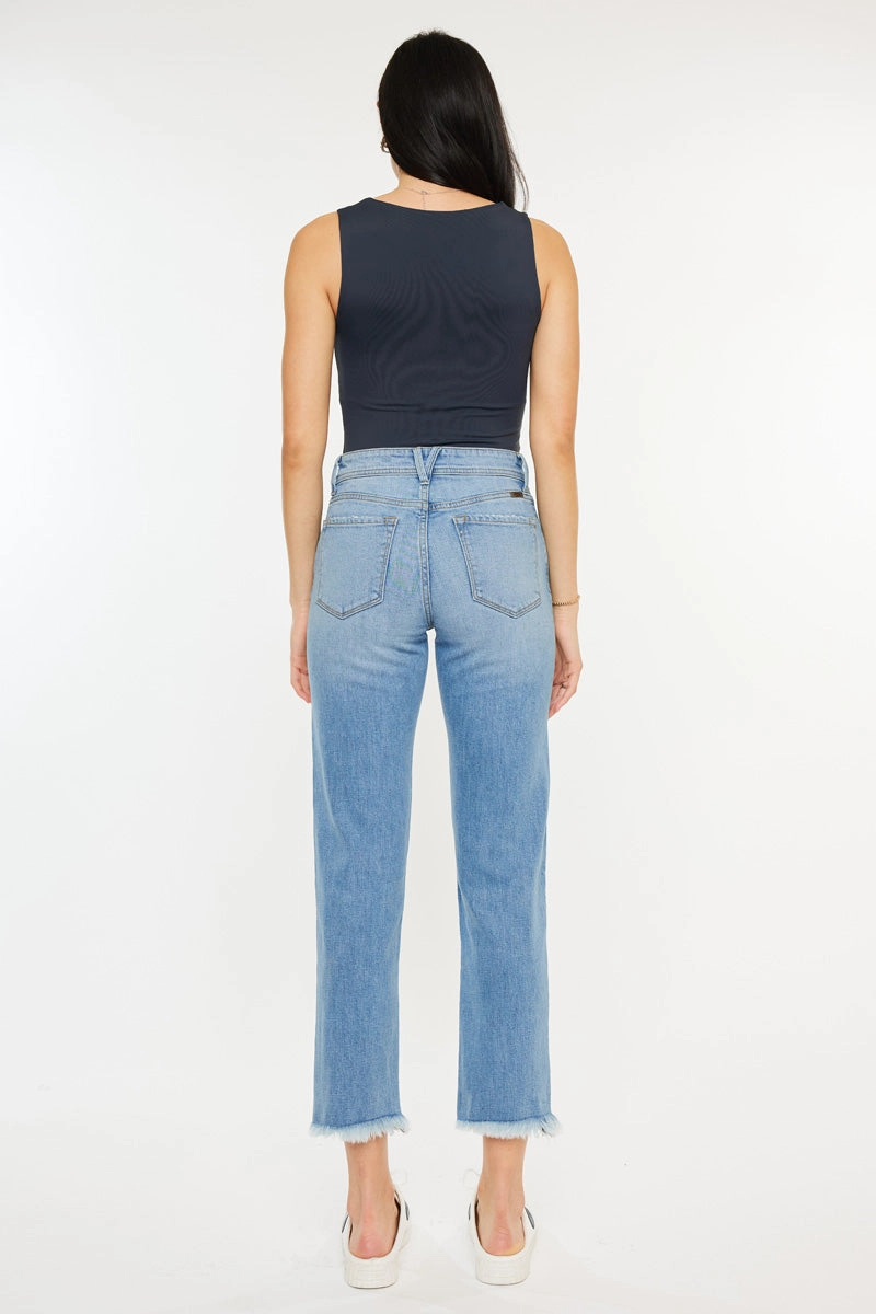 Nancy Essentials High Rise Slim Straight Leg Jeans