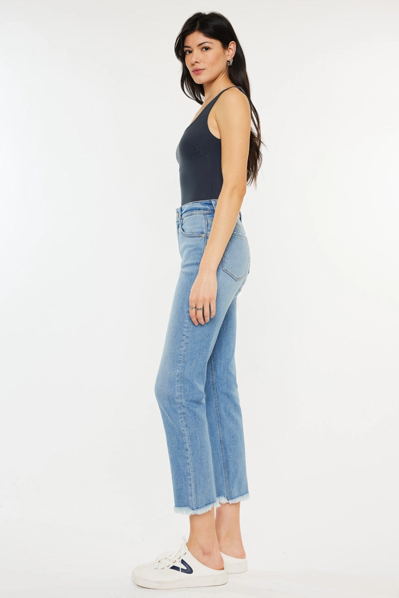 Nancy Essentials High Rise Slim Straight Leg Jeans
