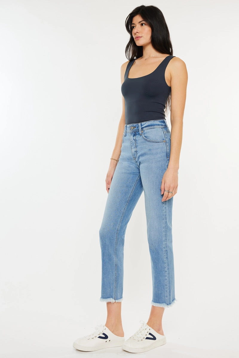 Nancy Essentials High Rise Slim Straight Leg Jeans