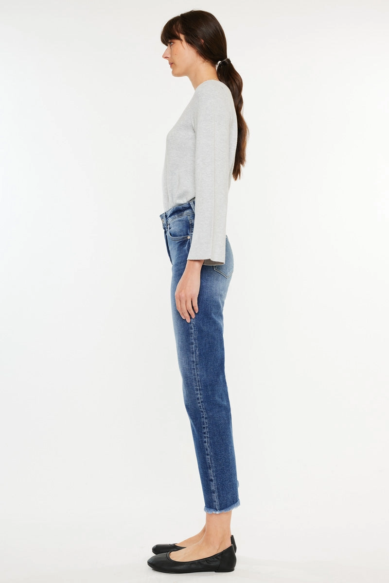 Nancy Essentials High Rise Slim Straight Leg Jeans