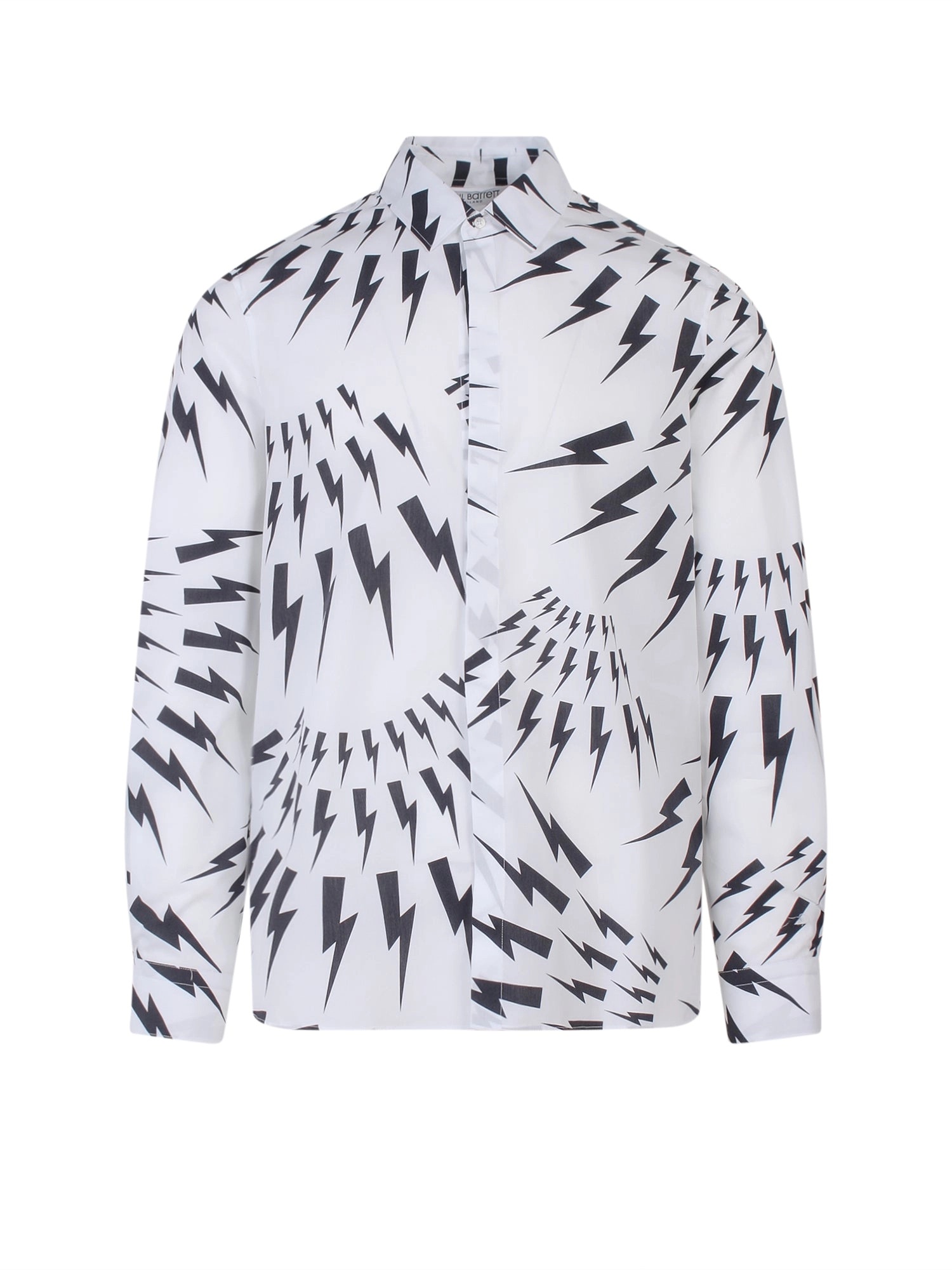 Neil Barrett Allover Thunderbolt Print Shirt