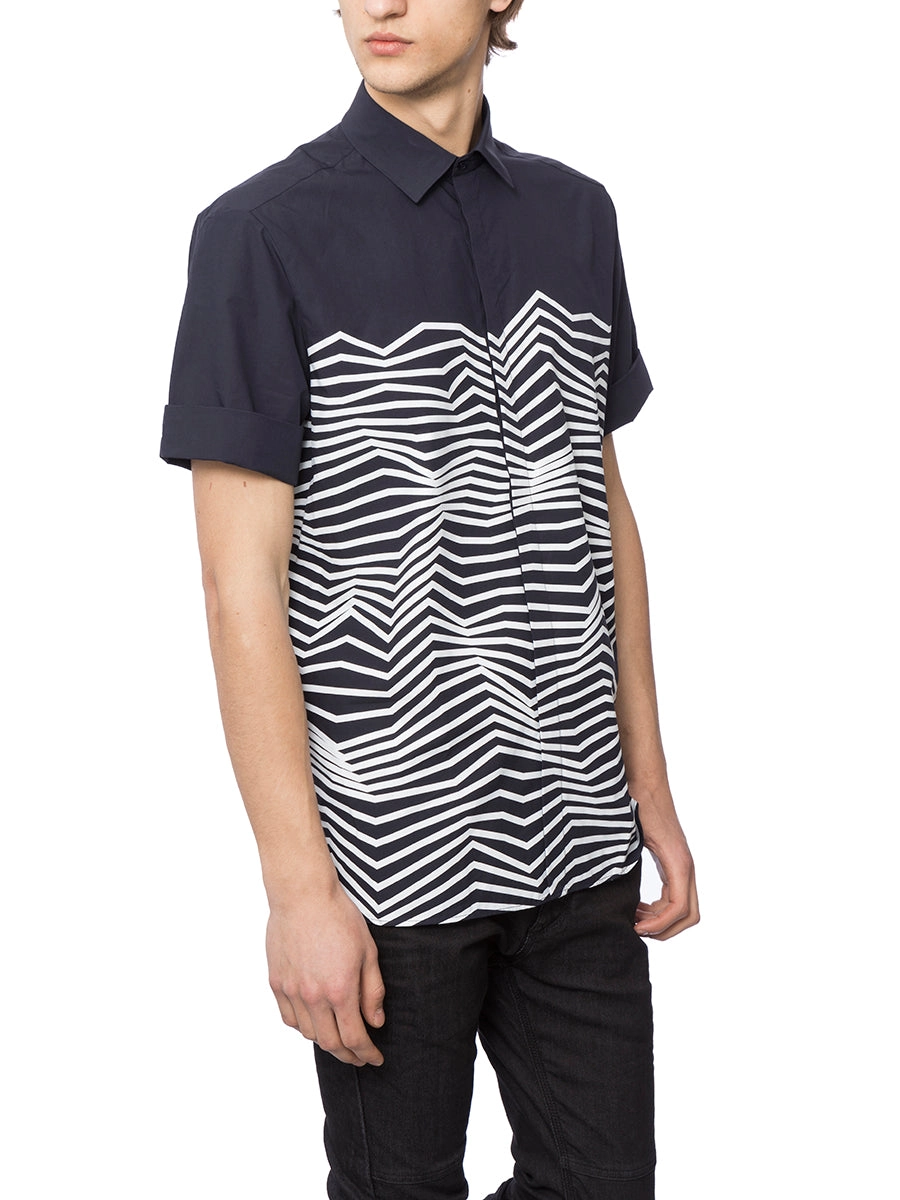 Neil Barrett Graphic Print Short Sleeved Shirt
