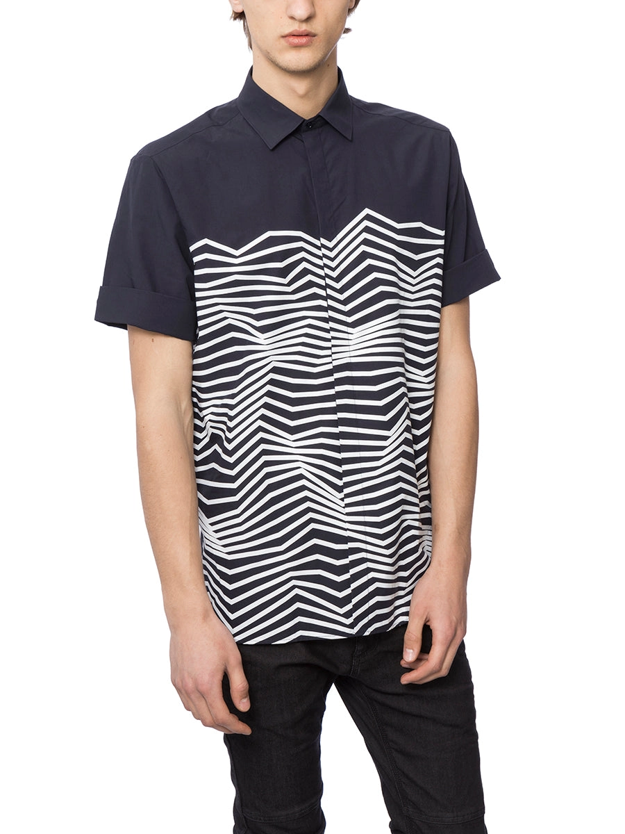 Neil Barrett Graphic Print Short Sleeved Shirt