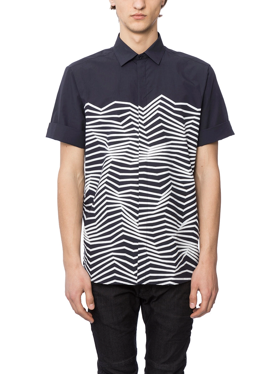 Neil Barrett Graphic Print Short Sleeved Shirt