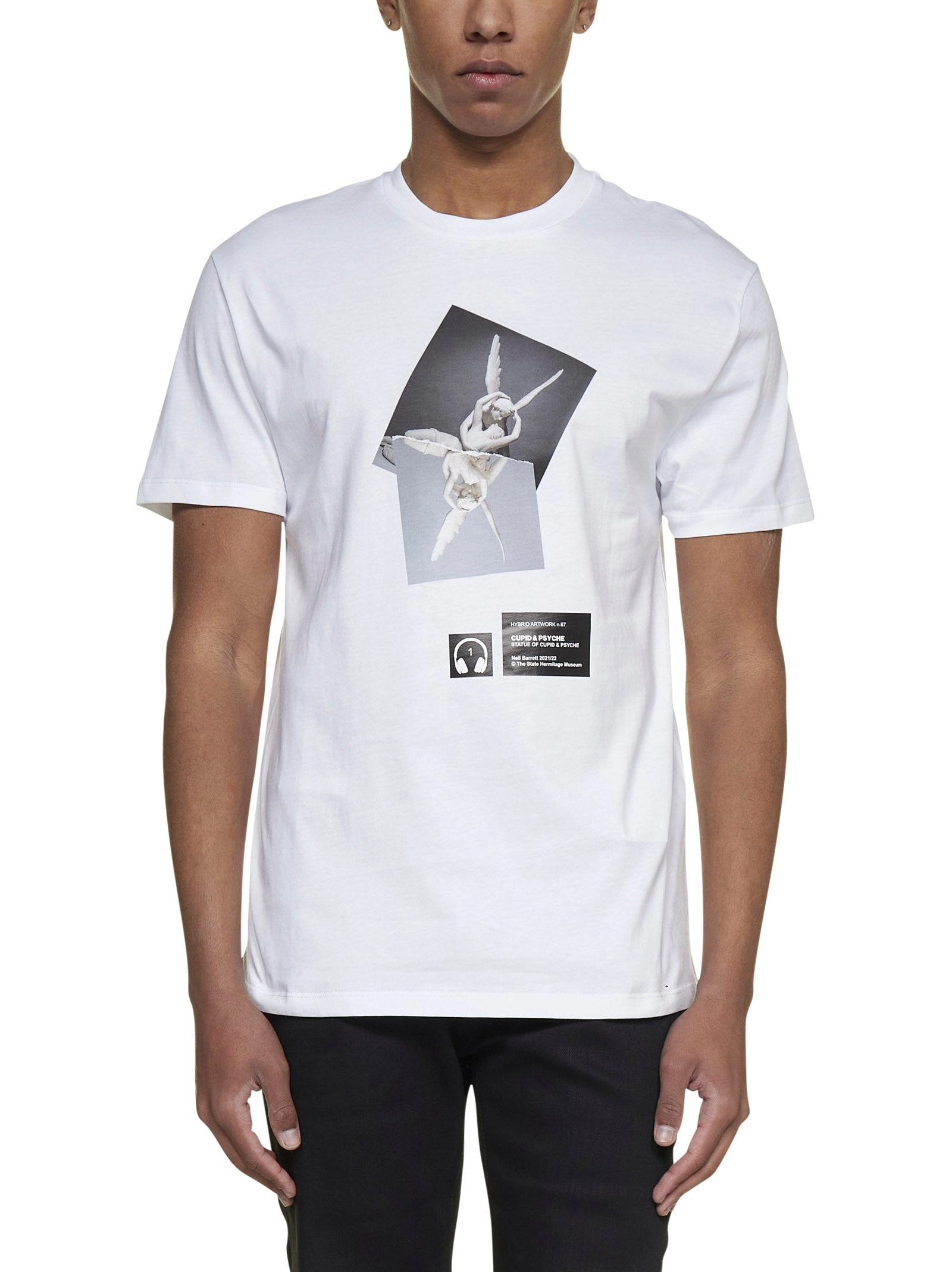 Neil Barrett Graphic Printed Crewneck T-Shirt