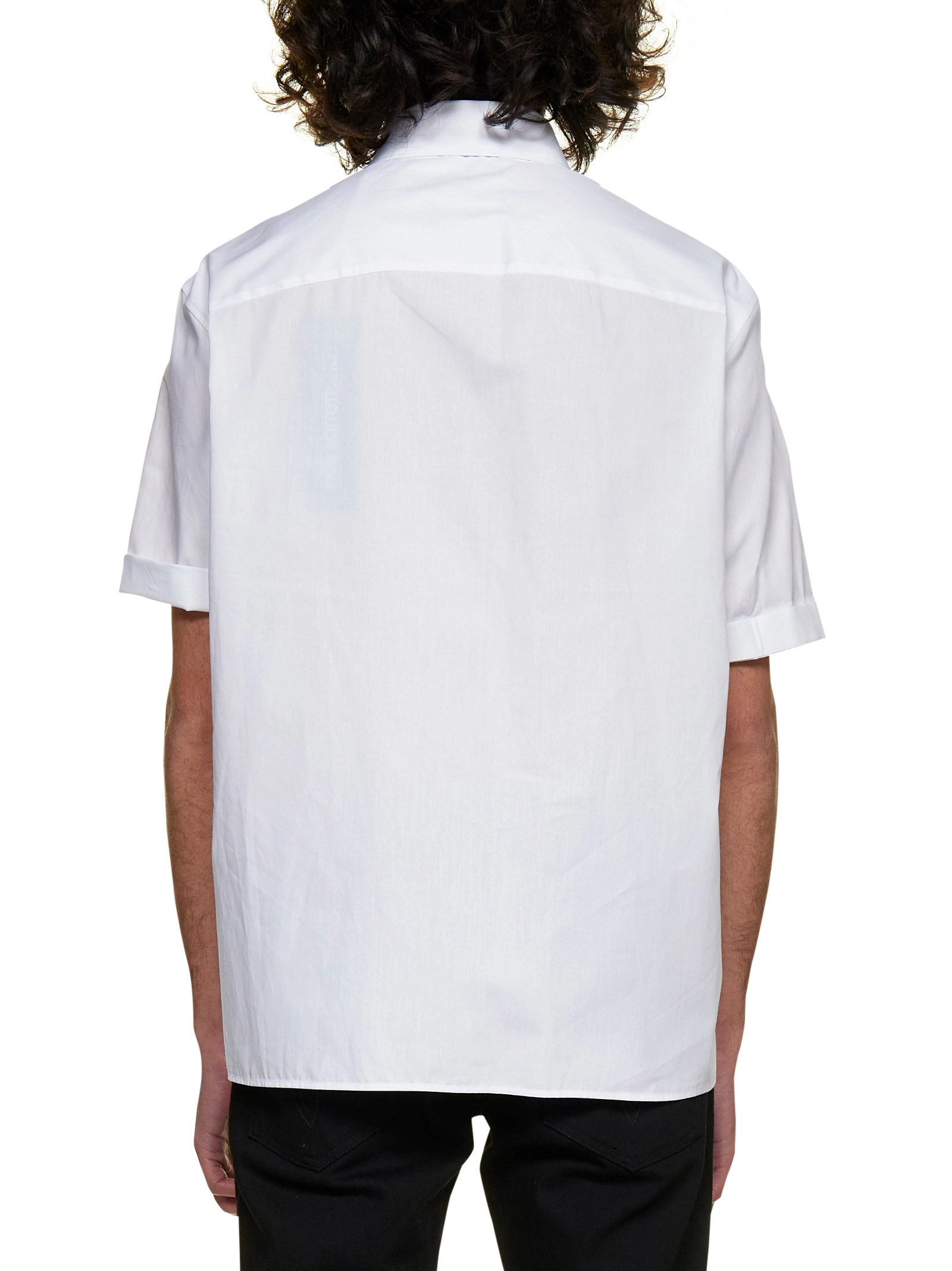 Neil Barrett Thunderbolt Print Short Sleeved Shirt