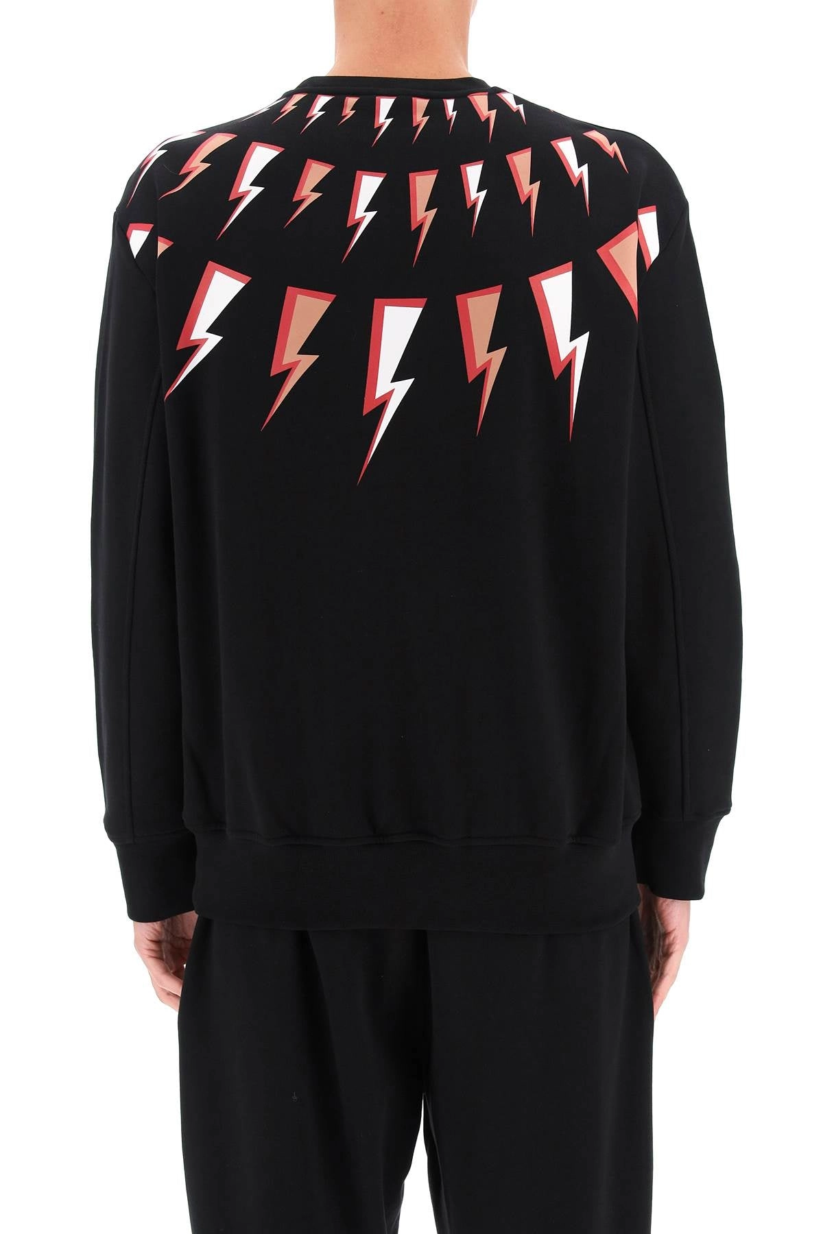 Neil Barrett Thunderbolt Printed Crewneck Sweatshirt