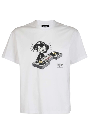 Neil Barrett X Felix The Cat Graphic Print Crewneck T-Shirt