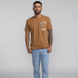 New Era Miami HEAT Tan Tee