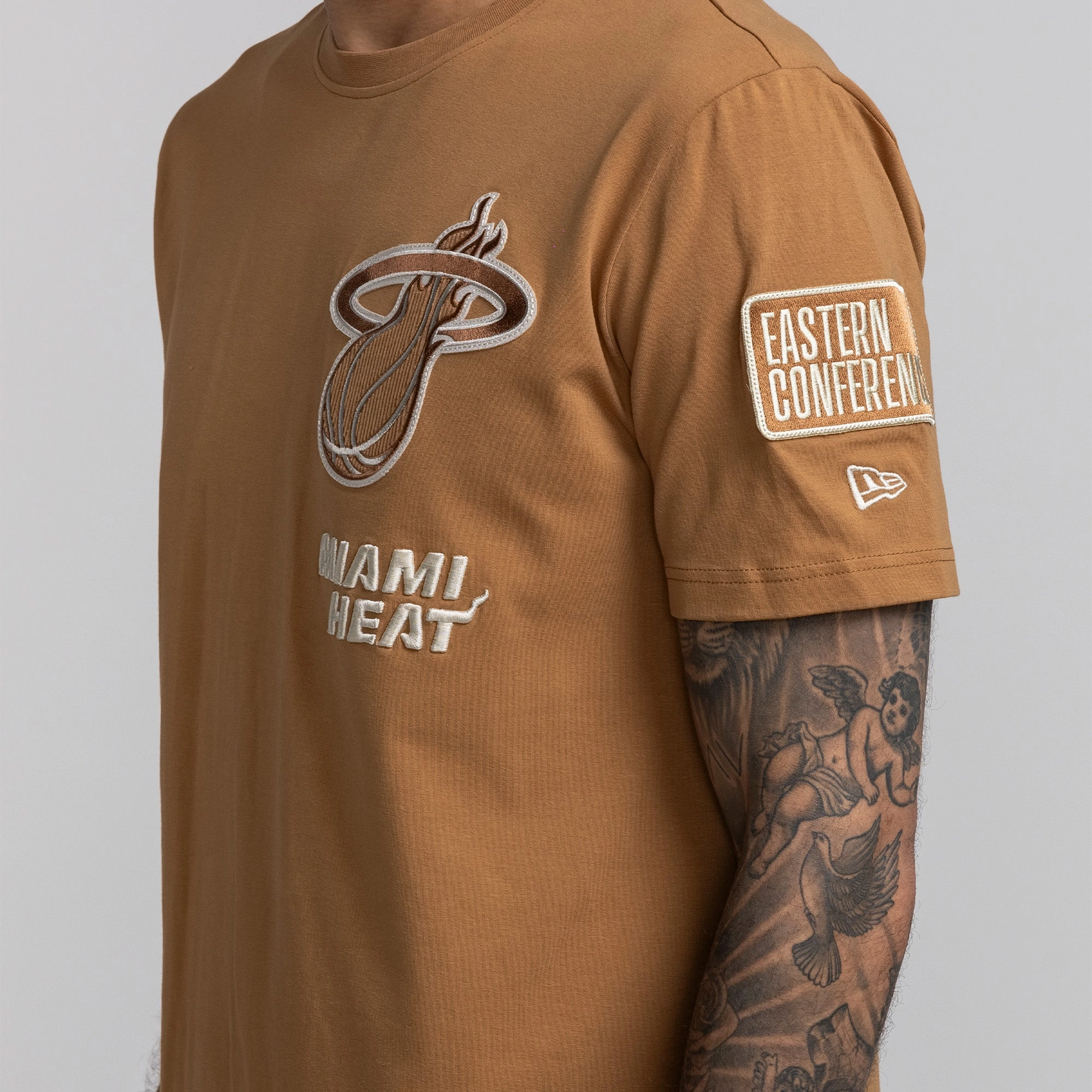 New Era Miami HEAT Tan Tee