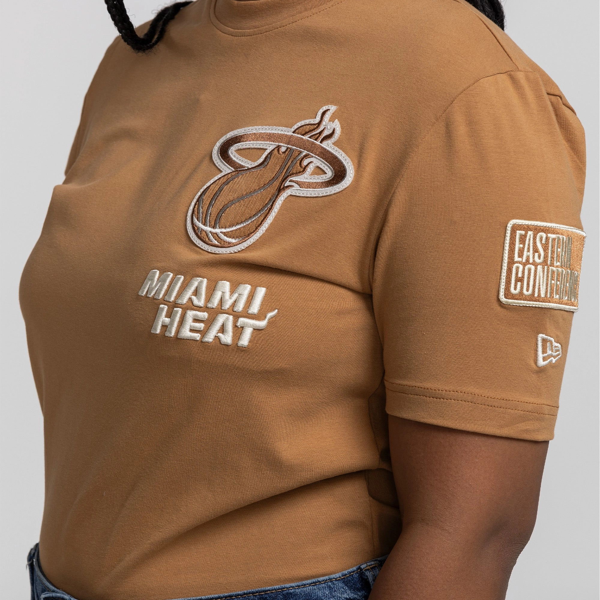 New Era Miami HEAT Tan Tee