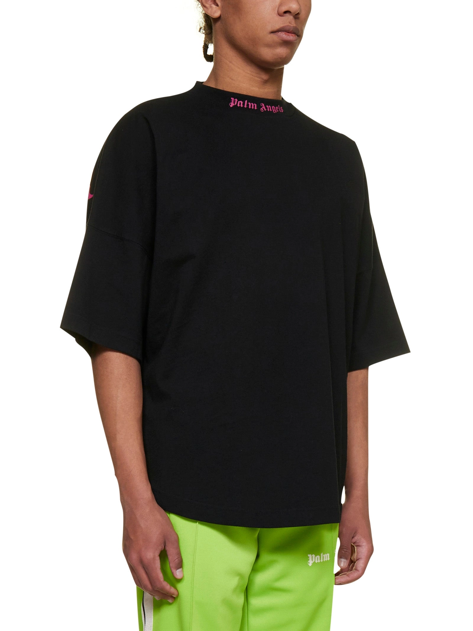 Palm Angels Logo Printed Crewneck T-Shirt