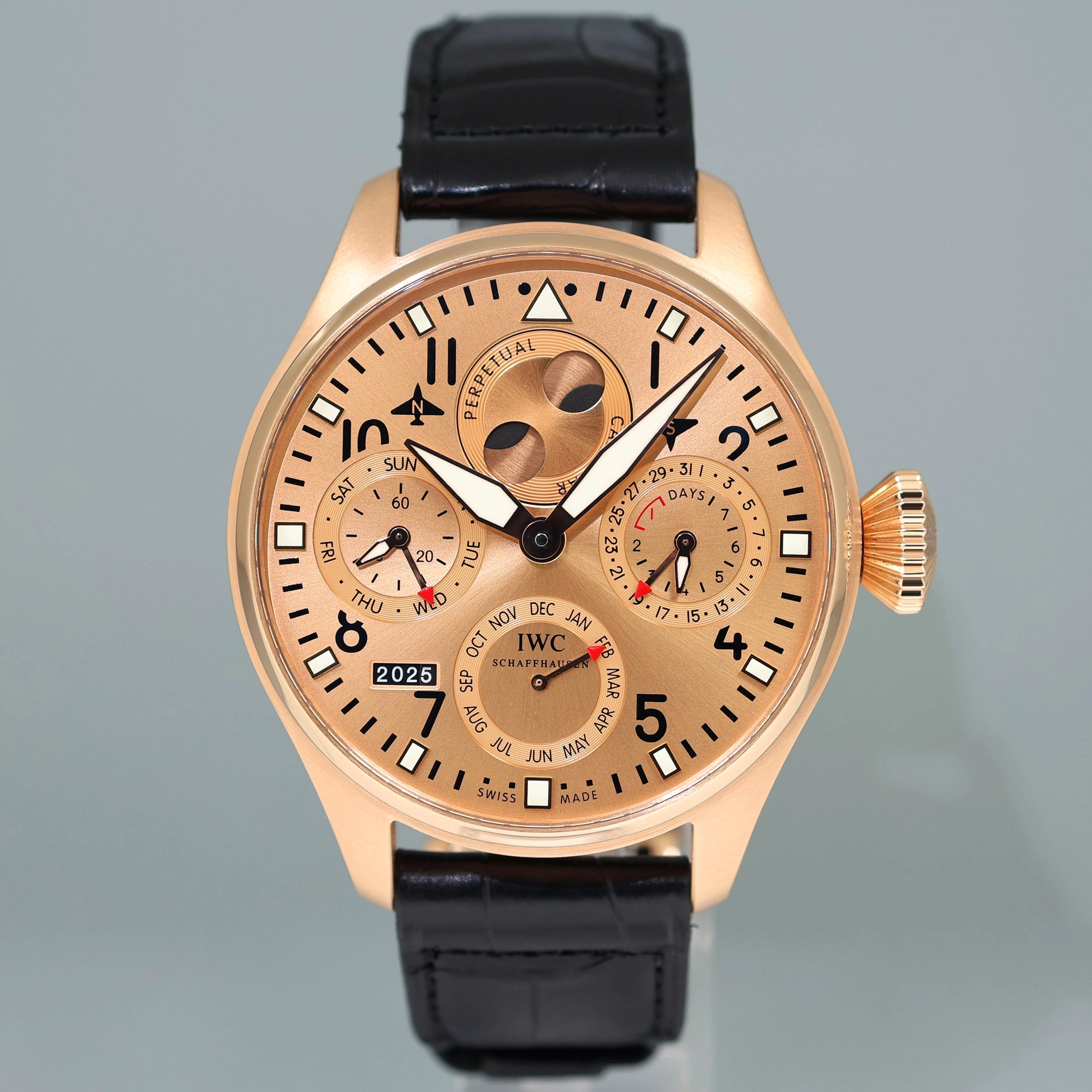PAPERS IWC Big Pilot Perpetual Calendar 46mm Rose Gold Boutique IW502639 Watch