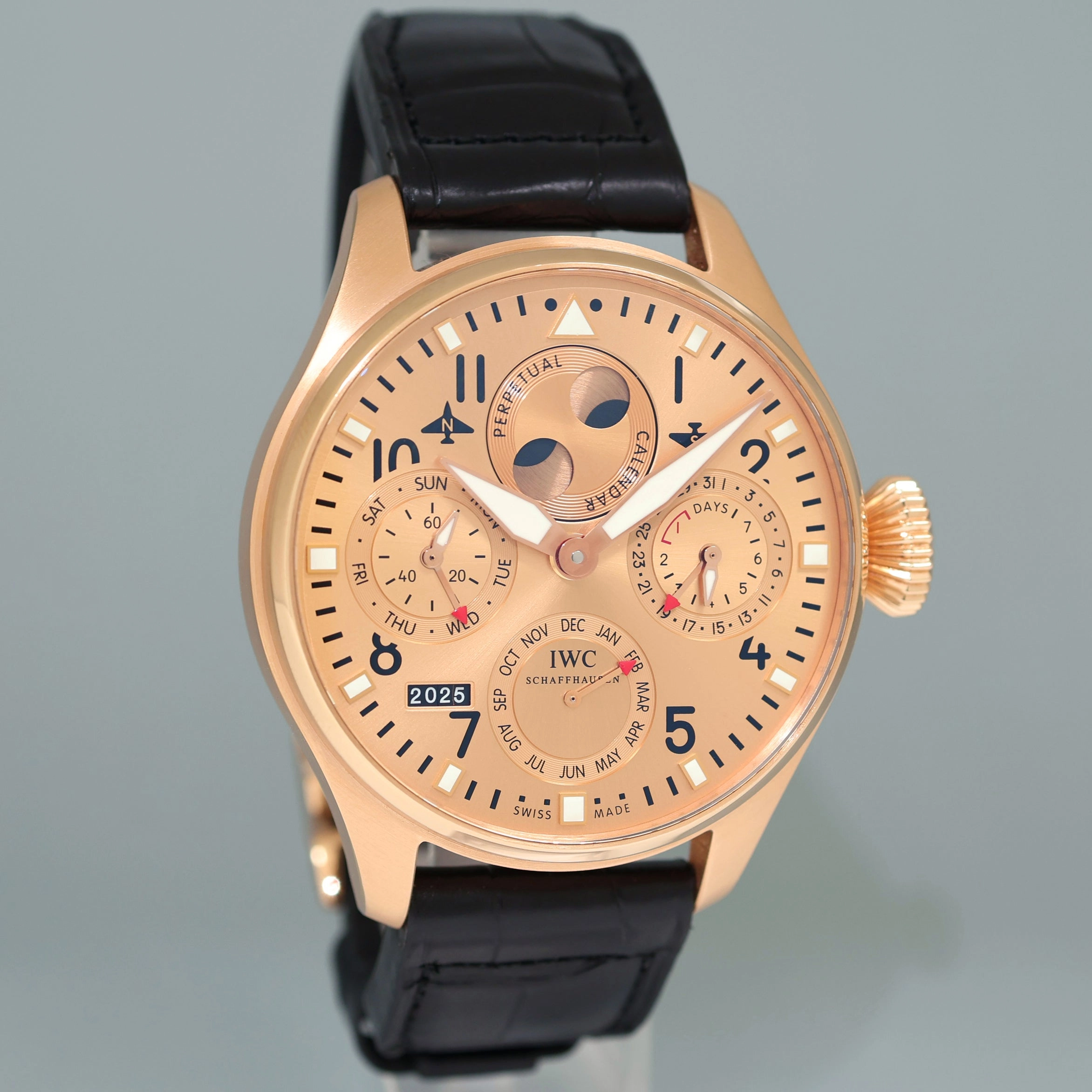 PAPERS IWC Big Pilot Perpetual Calendar 46mm Rose Gold Boutique IW502639 Watch