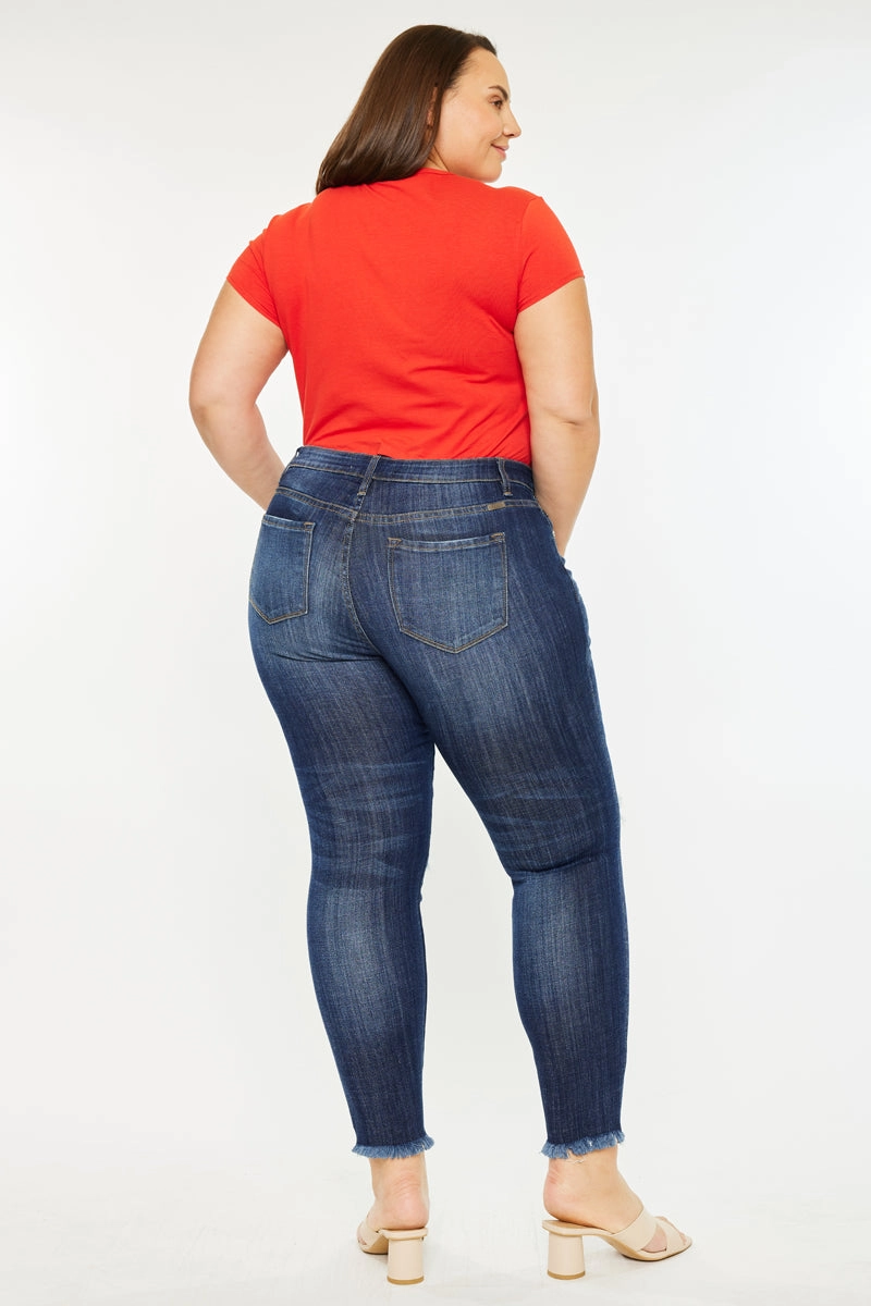 Penny Mid Rise Ankle Skinny Jeans (Plus Size)