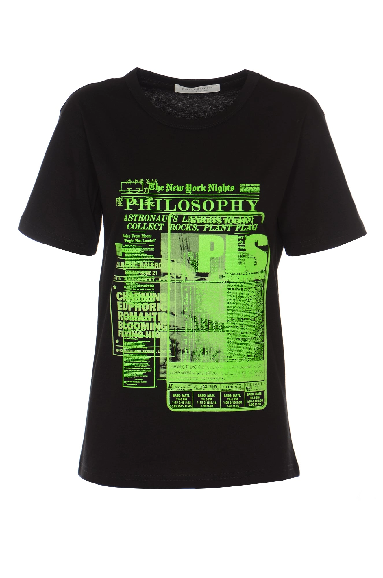 Philosophy Di Lorenzo Serafini Graphic Printed Crewneck T-Shirt