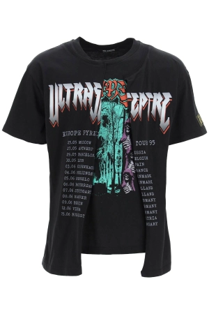 Raf Simons Graphic Print Cut-Out T-Shirt