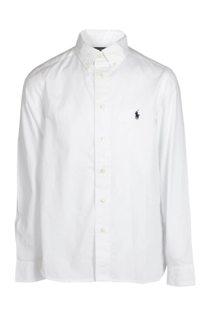 Ralph Lauren Kids Logo Embroidered Long Sleeved Shirt