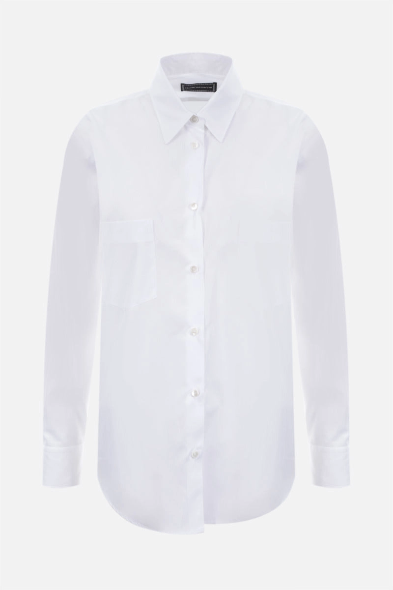 relaxed-fit poplin shirt