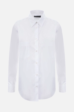relaxed-fit poplin shirt