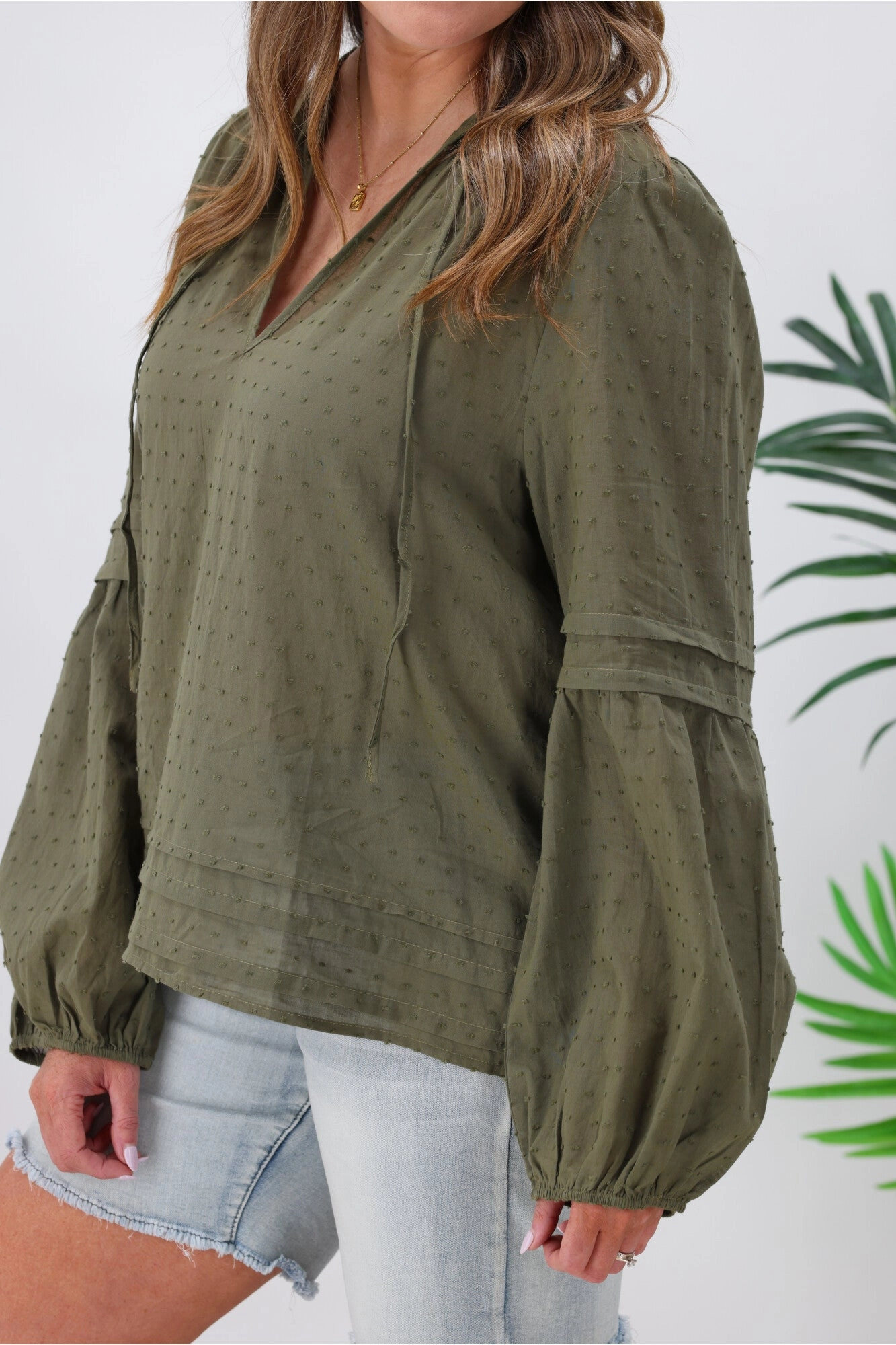RPM August Blouse Khaki