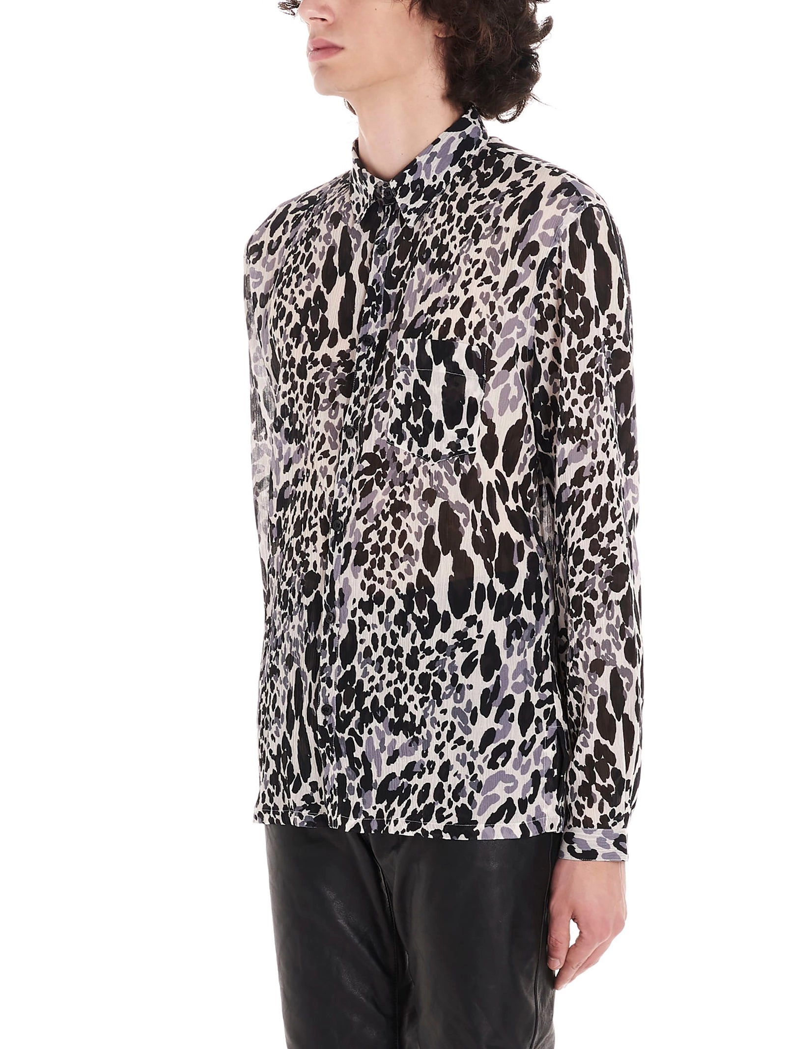 Saint Laurent Animal Print Shirt