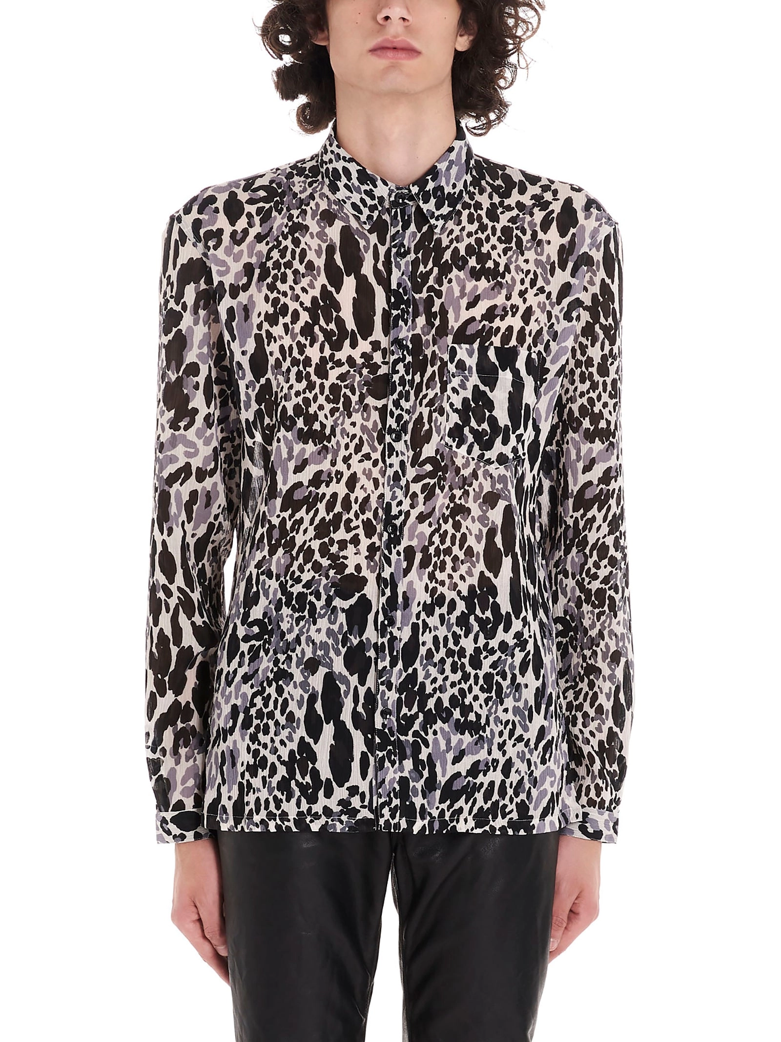 Saint Laurent Animal Print Shirt