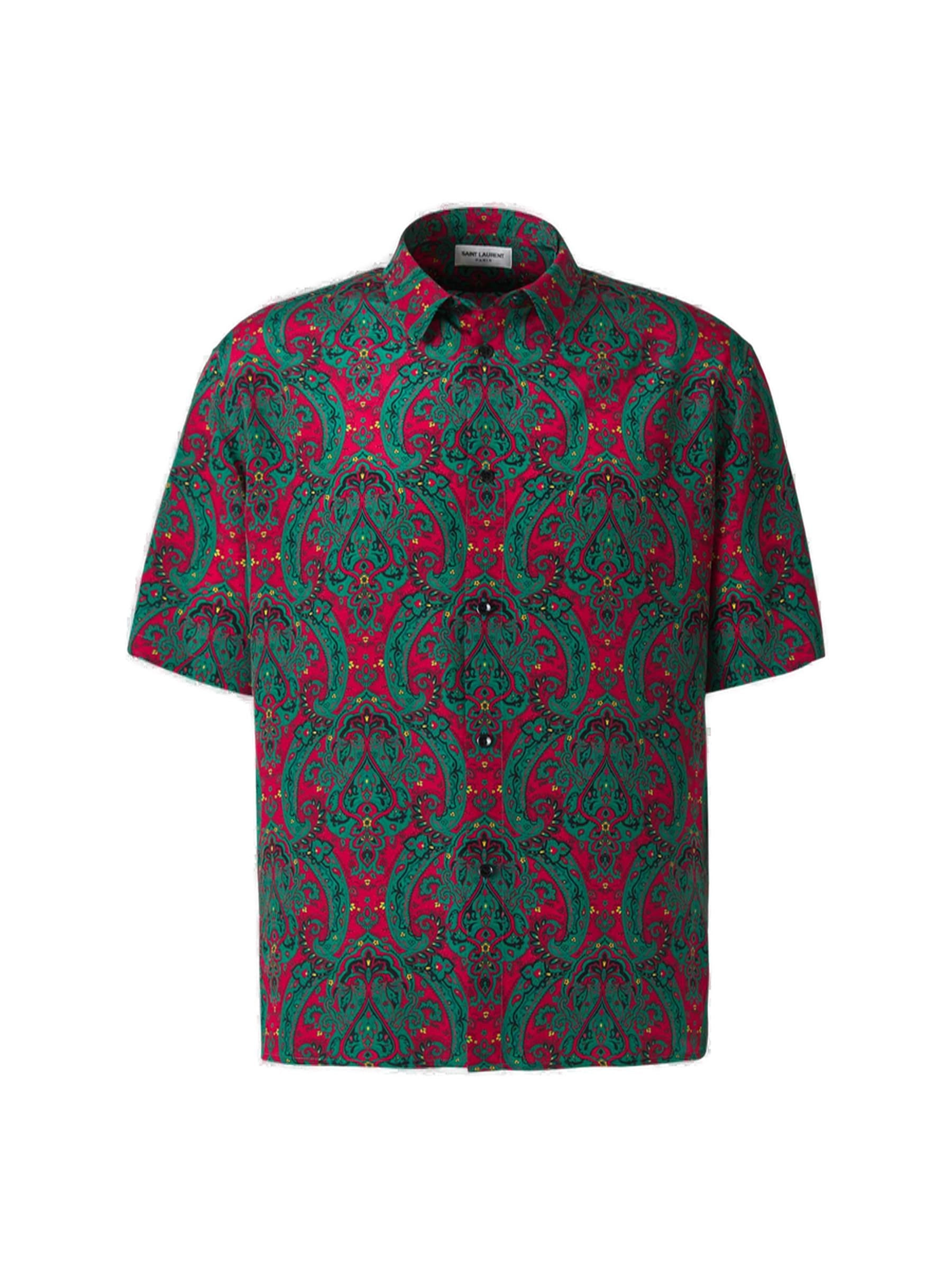 Saint Laurent Buttoned Short-Sleeved Shirt