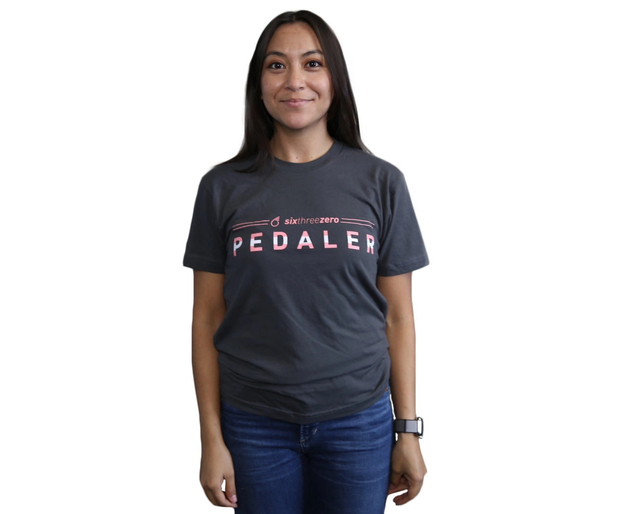 sixthreezero Pedaler Coral Grey Fade 100% Cotton Unisex Shirt