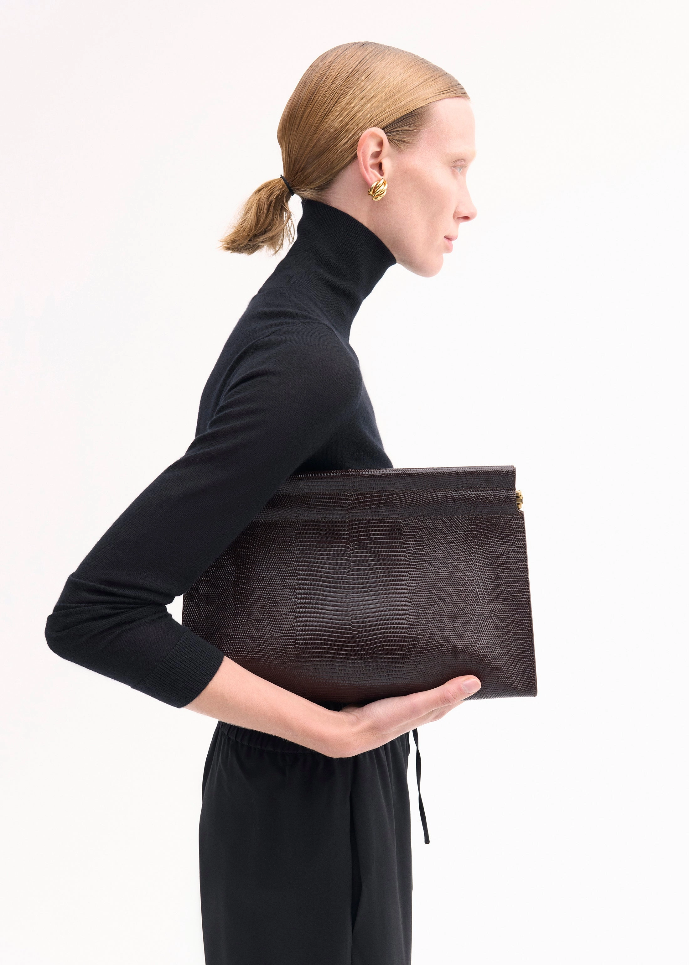 Slim Turtleneck in Fine Cashmere - Black