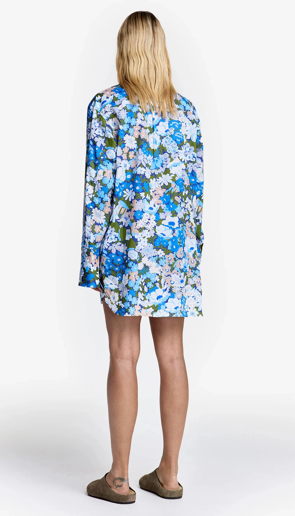 Sm044 Spring Floral Shirtdress