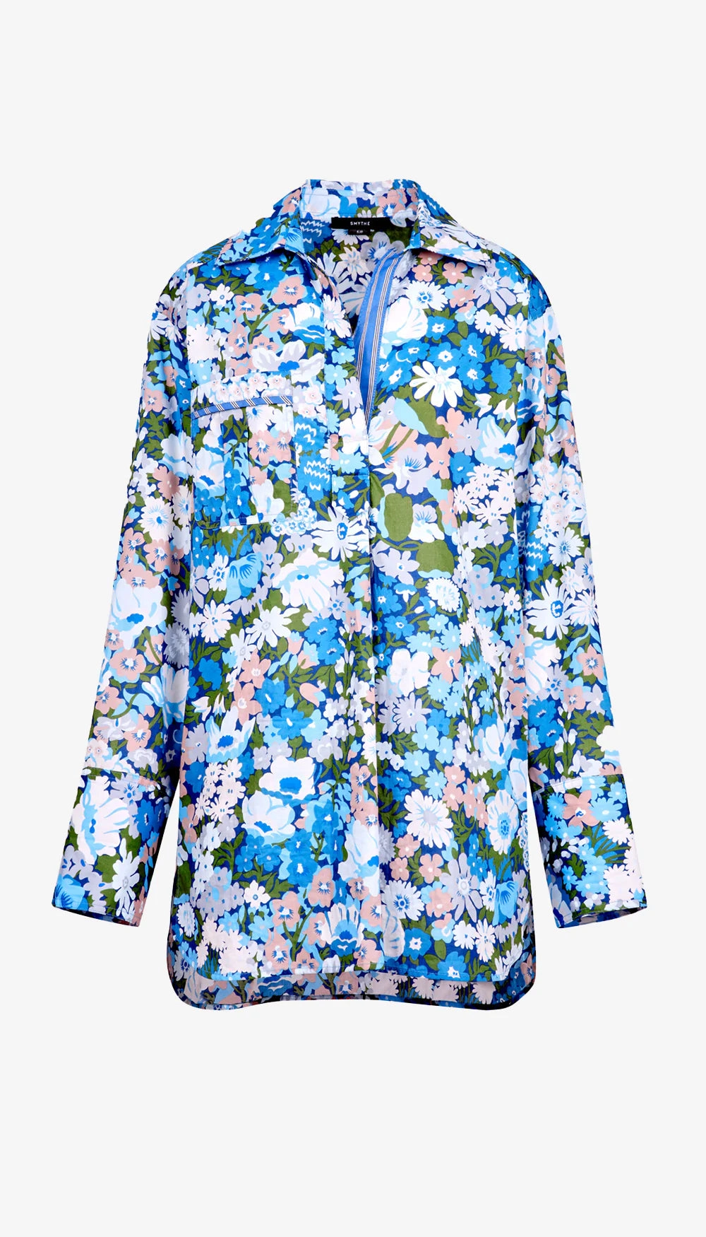Sm044 Spring Floral Shirtdress