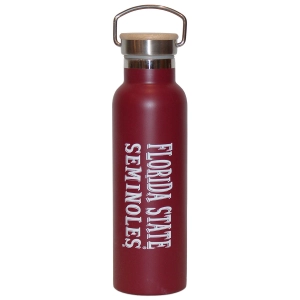 Spirit Products Florida State Seminoles 21oz Stainless Steel Bamboo Lid Sport Bottle - Garnet