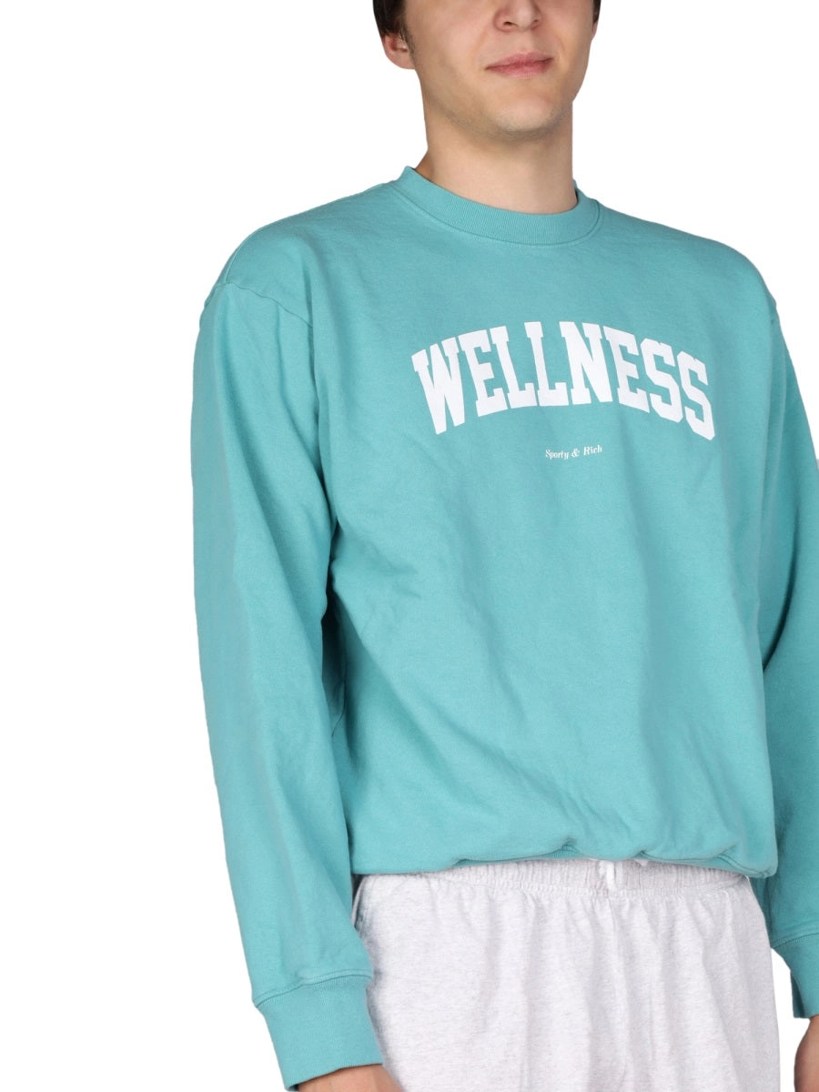 Sporty & Rich Wellness Printed Crewneck Sweatshirt