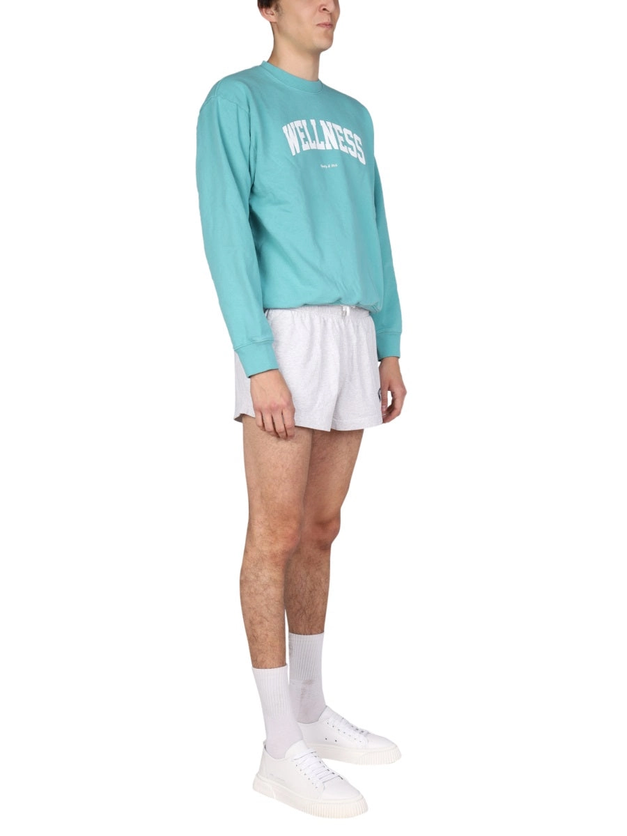 Sporty & Rich Wellness Printed Crewneck Sweatshirt