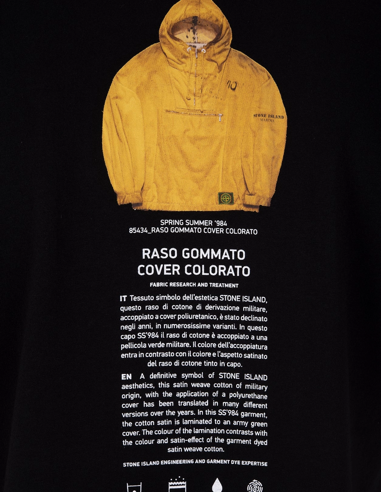 Stone Island Graphic Printed Crewneck T-Shirt