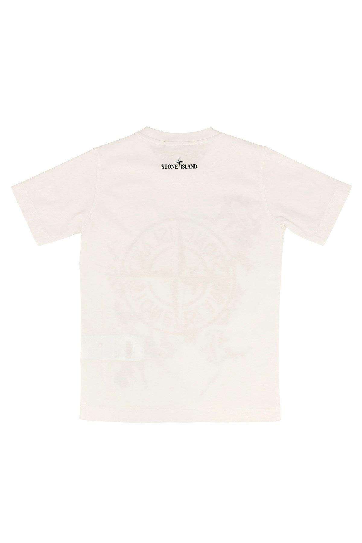 Stone Island Junior Graphic Printed Crewneck T-Shirt