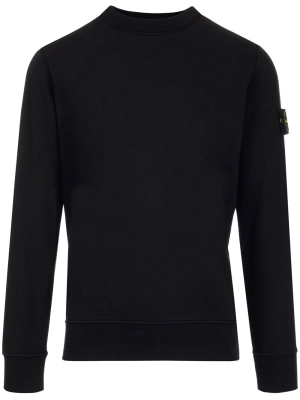 Stone Island Logo Patch Crewneck Sweatshirt