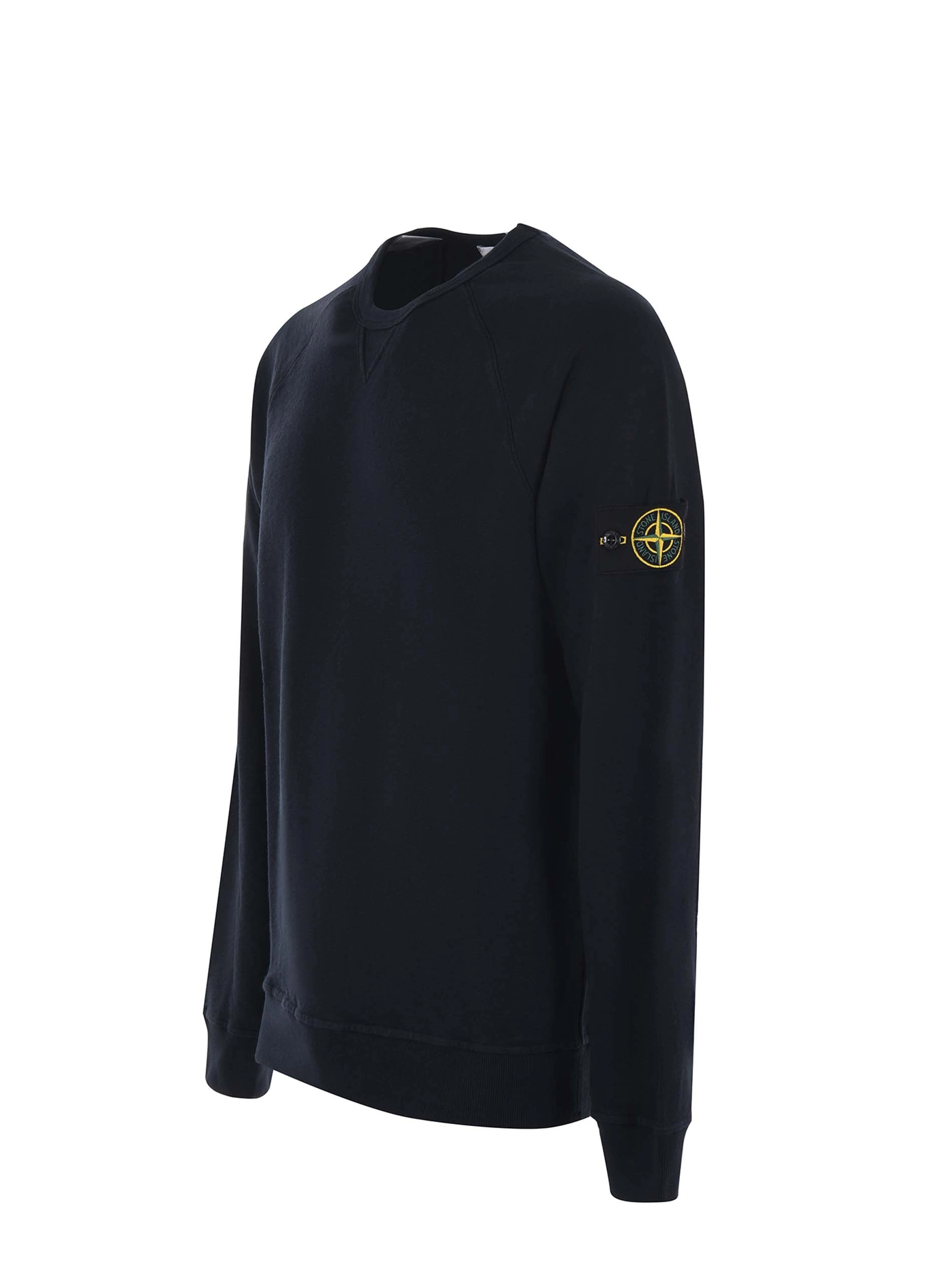 Stone Island Logo Patch Crewneck Sweatshirt
